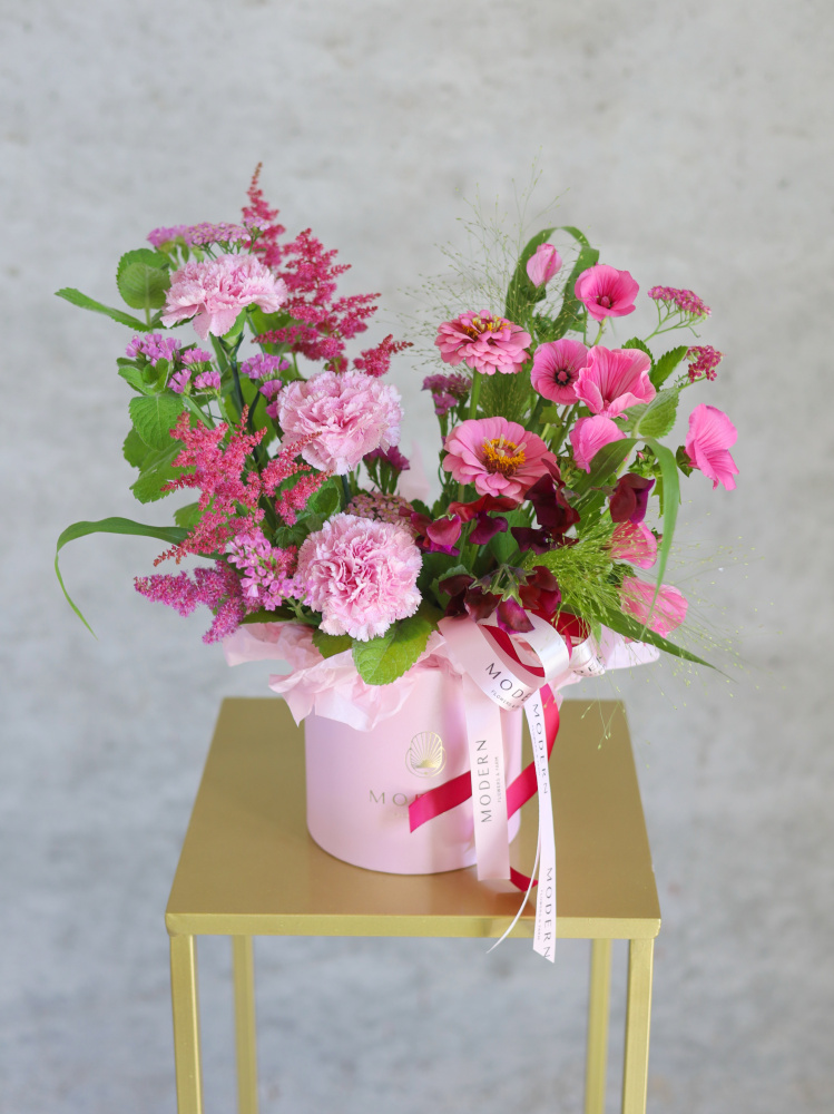 НЕЖНЫЙ БУКЕТ В ШЛЯПНОЙ КОРОБКЕ НЕЖНЫЙ БУКЕТ В ШЛЯПНОЙ КОРОБКЕ